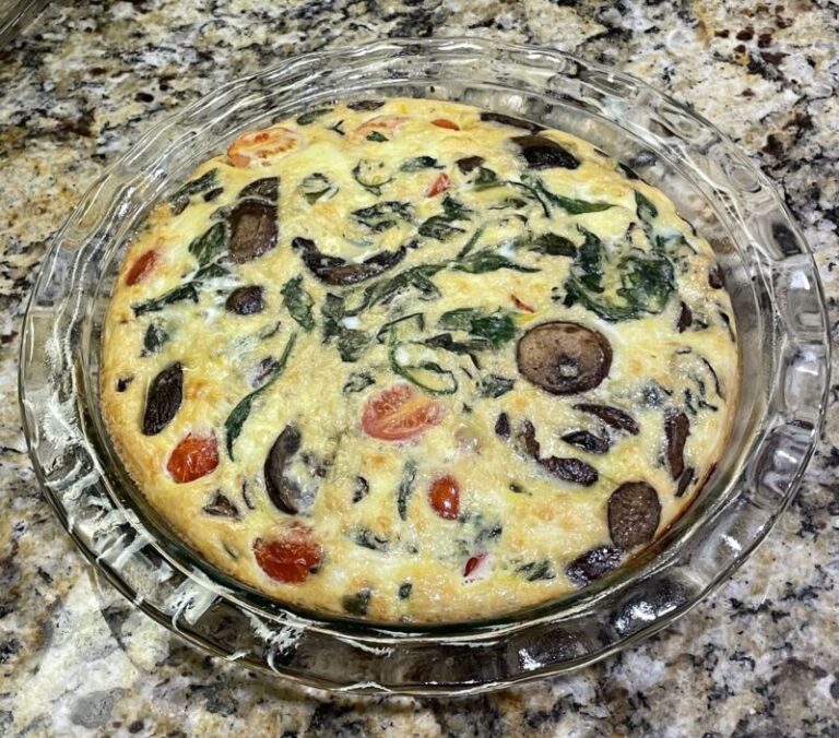 Mushroom-spinach-egg-frittata
