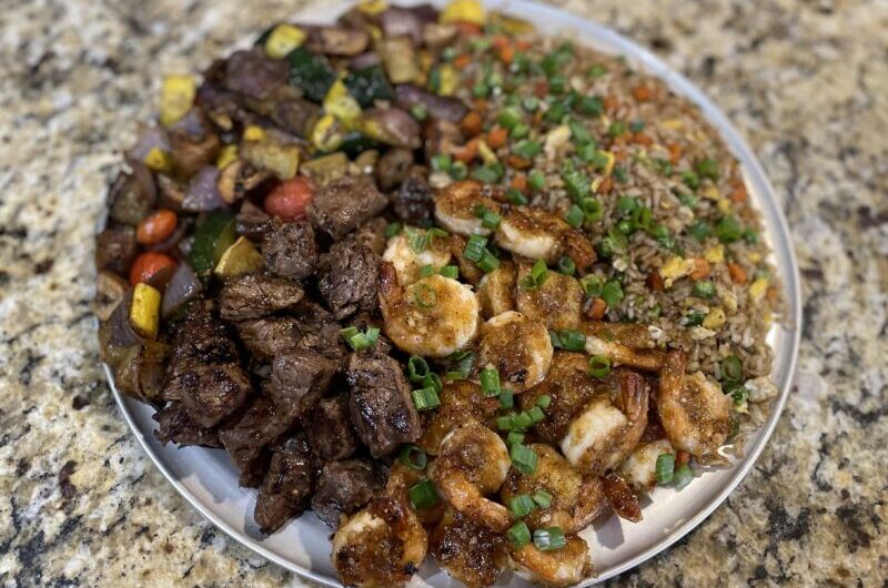 Surf and Turf Hibachi on the Flattop Griddle