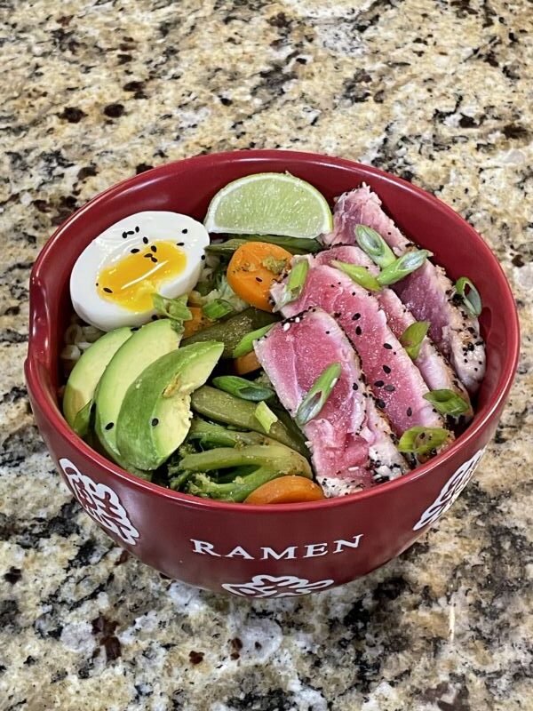 Ahi Seared Tuna Ramen Bowl